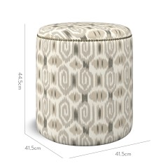 furniture malpaso footstool odisha graphite print dimension