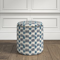 furniture malpaso footstool patola indigo print lifestyle