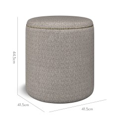 furniture malpaso footstool safara smoke weave dimension