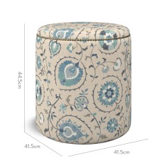 furniture malpaso footstool shimla azure print dimension