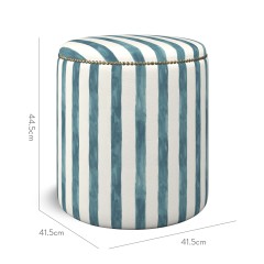 furniture malpaso footstool tassa petite ocean print dimension