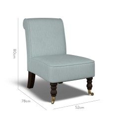 furniture napa chair amina azure plain dimension