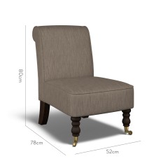 furniture napa chair amina espresso plain dimension