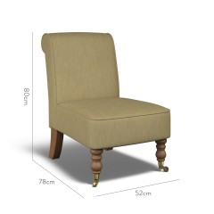 furniture napa chair amina moss plain dimension