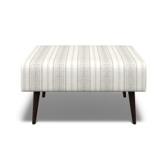 Ombu Footstool Bodo Stripe Charcoal