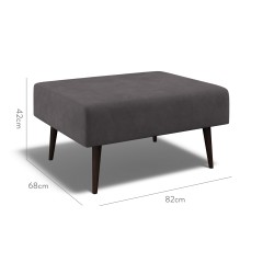 furniture ombu footstool cosmos charcoal plain dimension