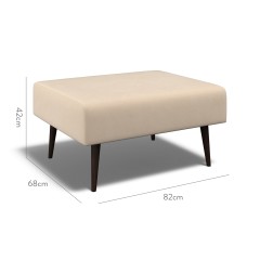 furniture ombu footstool cosmos linen plain dimension