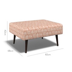 furniture ombu footstool ellora cinnamon print dimension