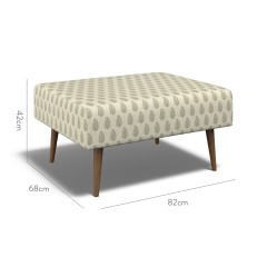 furniture ombu footstool indira sage print dimension