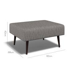 furniture ombu footstool kalinda charcoal plain dimension