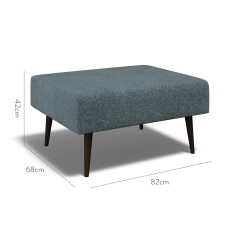 furniture ombu footstool yana teal weave dimension