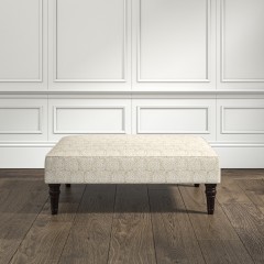 furniture savannah medium footstool ellora parchment print lifestyle