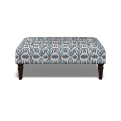 Savannah Footstool Odisha Indigo