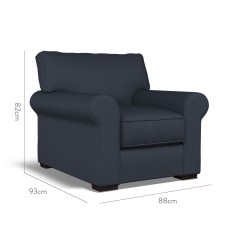 furniture vermont fixed chair bisa indigo plain dimension