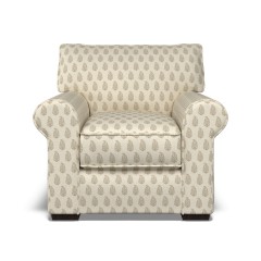 furniture vermont fixed chair indira stone print front