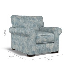 furniture vermont fixed chair namatha denim print dimension