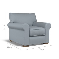 furniture vermont fixed chair shani denim plain dimension