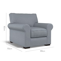 furniture vermont fixed chair zuri denim plain dimension