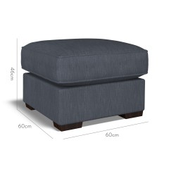 furniture vermont fixed ottoman amina indigo plain dimension