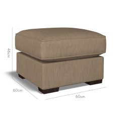 furniture vermont fixed ottoman amina mocha plain dimension