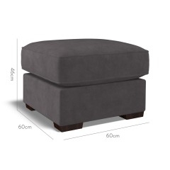 furniture vermont fixed ottoman cosmos charcoal plain dimension