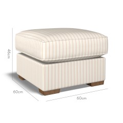 furniture vermont fixed ottoman malika blush weave dimension