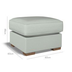 furniture vermont fixed ottoman shani mineral plain dimension