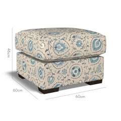 furniture vermont fixed ottoman shimla azure print dimension