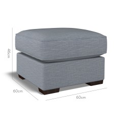 furniture vermont fixed ottoman zuri denim plain dimension