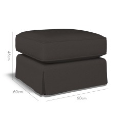 furniture vermont loose ottoman shani charcoal plain dimension