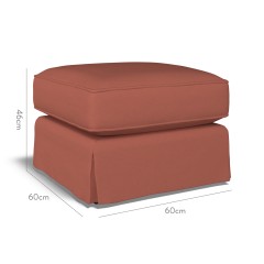 furniture vermont loose ottoman shani cinnabar plain dimension