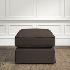 Vermont Loose Cover Small Stool Shani Espresso