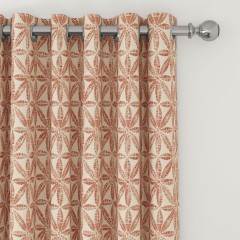 Bandhani Rust Curtains