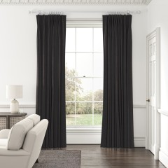 Cosmos Charcoal Curtains