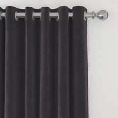 Cosmos Charcoal Curtains