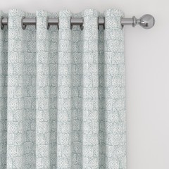 Ellora Steel Blue Curtains