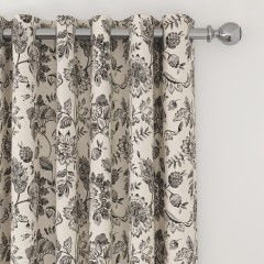 Kamila Charcoal Curtains