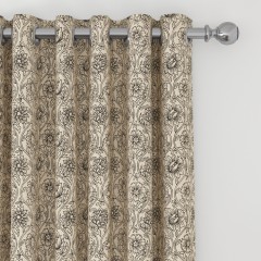 Lotus Charcoal Curtains