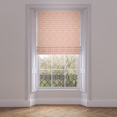 roman blind ellora cinnamon print lifestyle 1