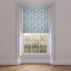 roman blind kelim ocean print lifestyle 1