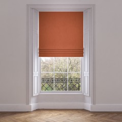 roman blind larah rust plain lifestyle 1