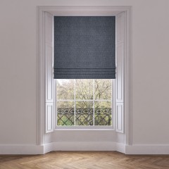 roman blind safara indigo weave lifestyle 1