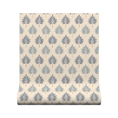 Wallpaper Palmette Denim Roll