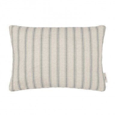 Aline Chambray Printed Cotton Cushion 55cm x 38cm
