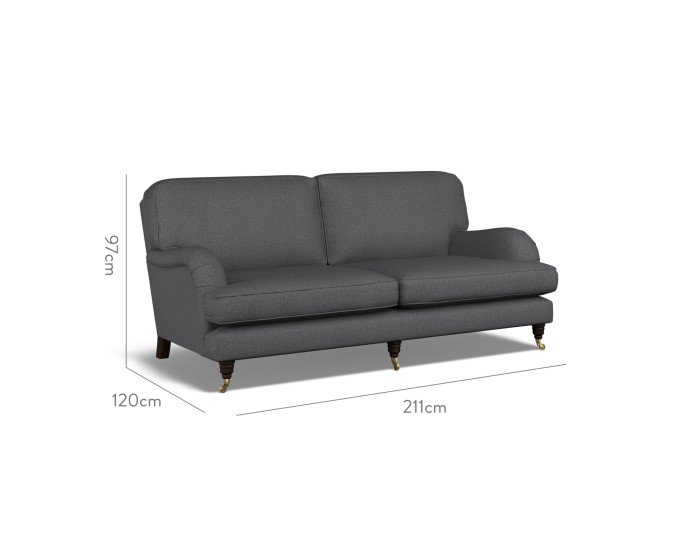 Bliss Large Sofa Bisa Charcoal