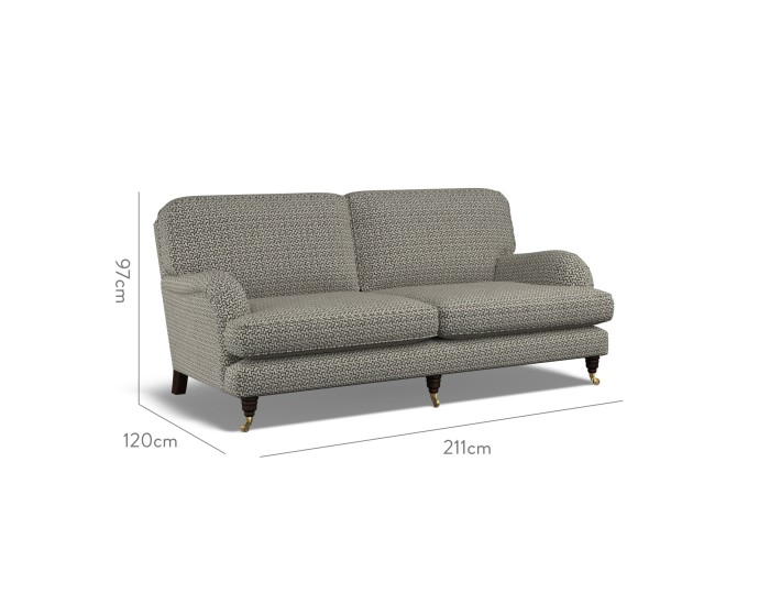 Bliss Large Sofa Desta Charcoal