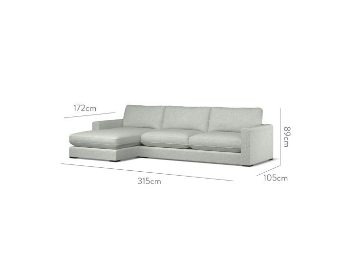 Cloud Large Chaise LHF Desta Sky