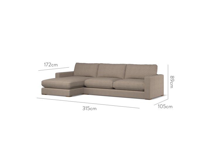 Cloud Large Chaise LHF Nala Cinnabar