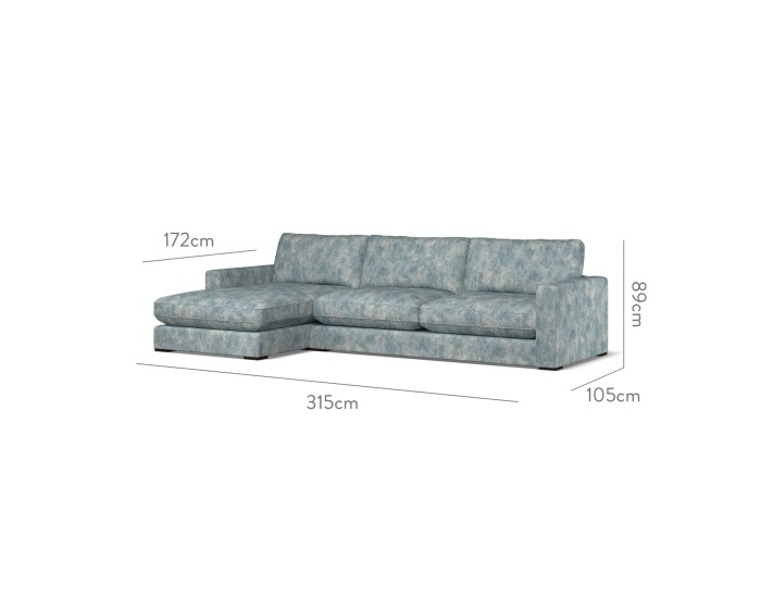 Cloud Large Chaise LHF Namatha Denim