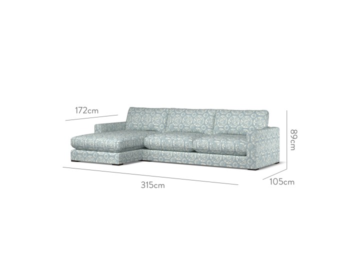 Cloud Large Chaise LHF Nubra Denim